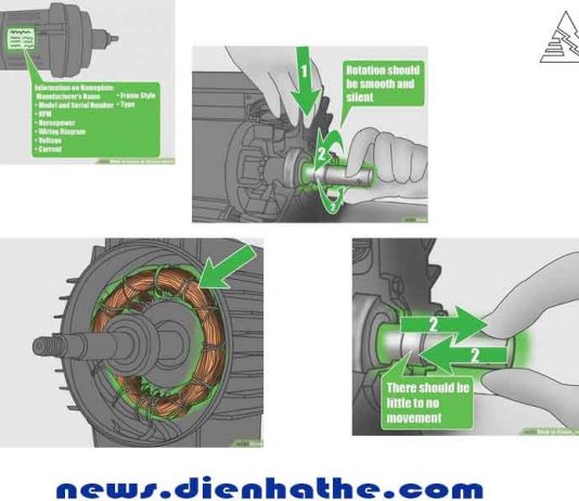 Các bước tuần tự khi sửa chữa và bảo dưỡng kiểm tra động cơ điện