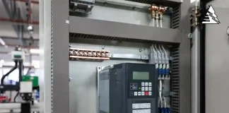 Biến tần lắp trong tủ điện công nghiệp điều khiển động cơ 3 pha