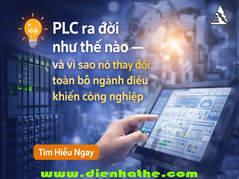 PLC Siemens lắp trong cabinet công nghiệp