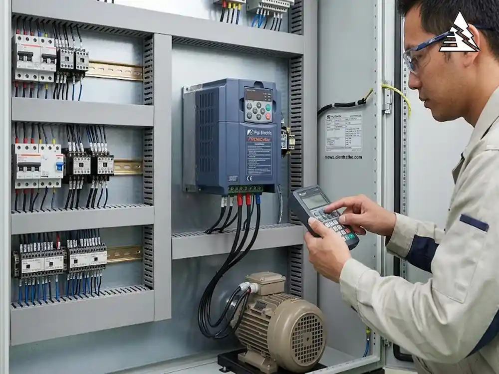 Hướng Dẫn Cài Đặt Biến Tần Fuji Electric Cơ Bản: FWD, REV, 8 Cấp Tốc Độ Hướng dẫn cài đặt biến tần Fuji Electric với FWD REV và điều khiển nhiều cấp tốc độ