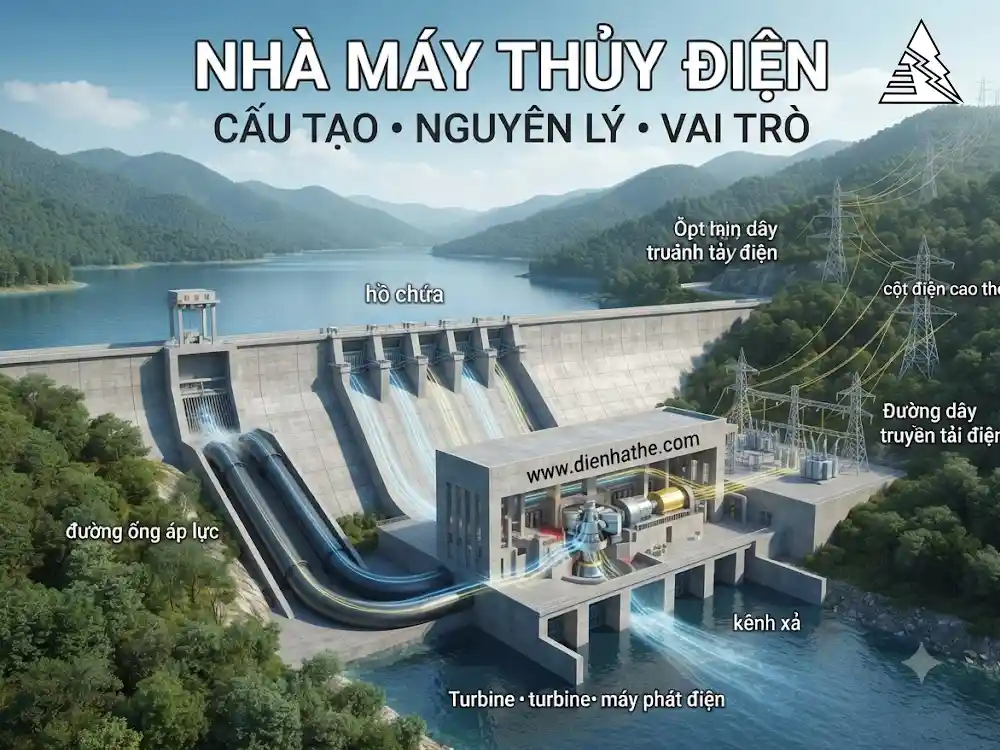 Nhà máy Thủy điện: Cấu tạo, Nguyên lý và Vai trò Nhà máy Thủy điện: Cấu tạo, Nguyên lý và Vai trò