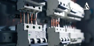 MCB lắp trên thanh DIN trong tủ điện phân phối