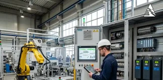 Xu Hướng Tự Động Hóa Trong Điện Công Nghiệp 2027 Xu hướng tự động hóa điện công nghiệp với PLC robot AI và hệ thống điều khiển nhà máy